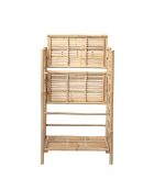 Bibliothèque en bambou Zep nature - L.66xH.105xW.37 cm