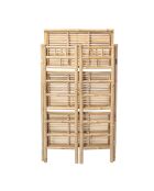 Bibliothèque en bambou Zep nature - L.66xH.105xW.37 cm