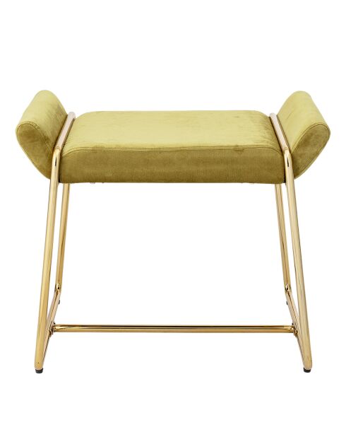 Tabouret Megan jaune - L.60xH.50xW.36 cm