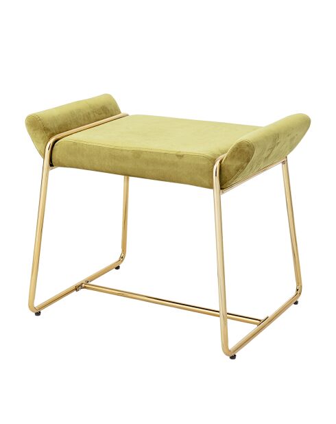 Tabouret Megan jaune - L.60xH.50xW.36 cm