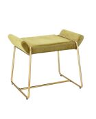 Tabouret Megan jaune - L.60xH.50xW.36 cm
