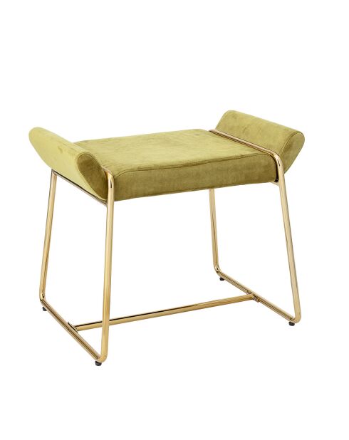 Tabouret Megan jaune - L.60xH.50xW.36 cm