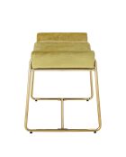 Tabouret Megan jaune - L.60xH.50xW.36 cm