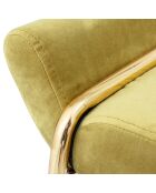 Tabouret Megan jaune - L.60xH.50xW.36 cm
