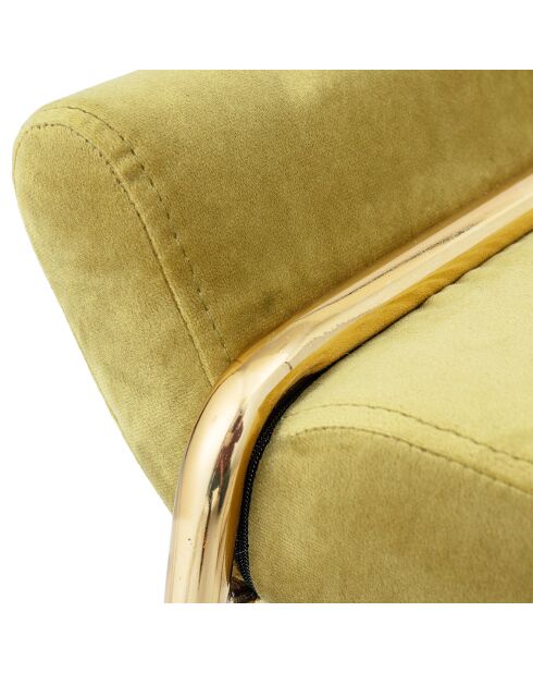 Tabouret Megan jaune - L.60xH.50xW.36 cm