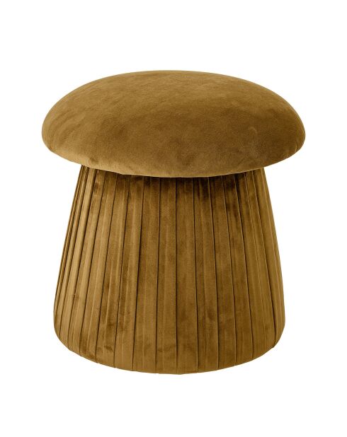 Pouf Roberta marron - D.44xH.45 cm