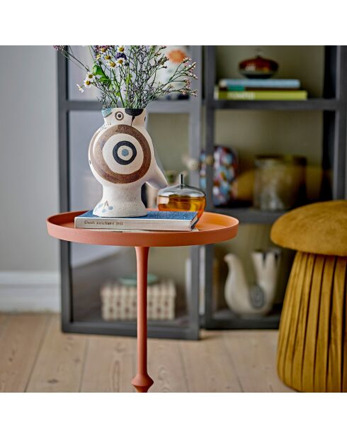 Pouf Roberta marron - D.44xH.45 cm