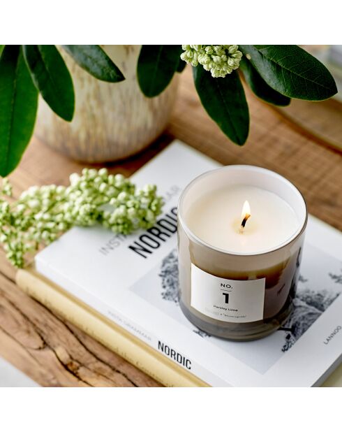 Bougie parfumée Parsley Lime verte - D.8xH.8 cm