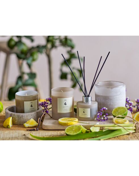 Bougie parfumée Lemon Verbena nature - D.8xH.8 cm