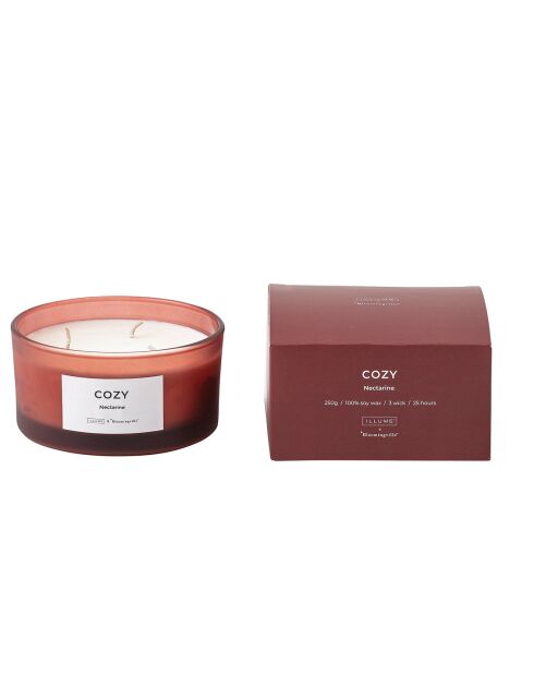 Bougie parfumée Nectarine rouge - D.11xH.6 cm