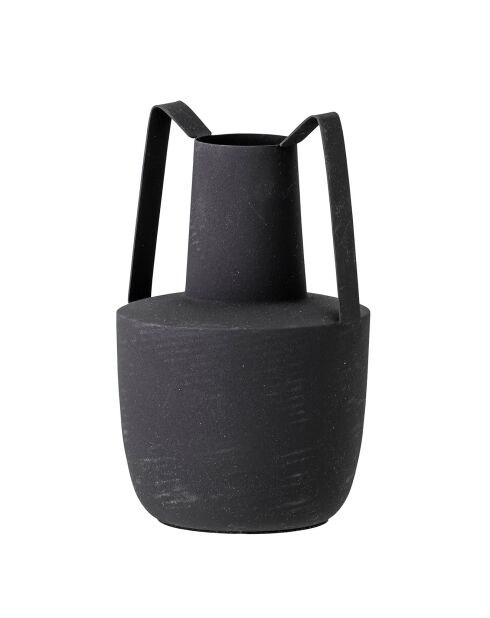 Vase en fer Itamar noir - D.12.5xH.20.5 cm