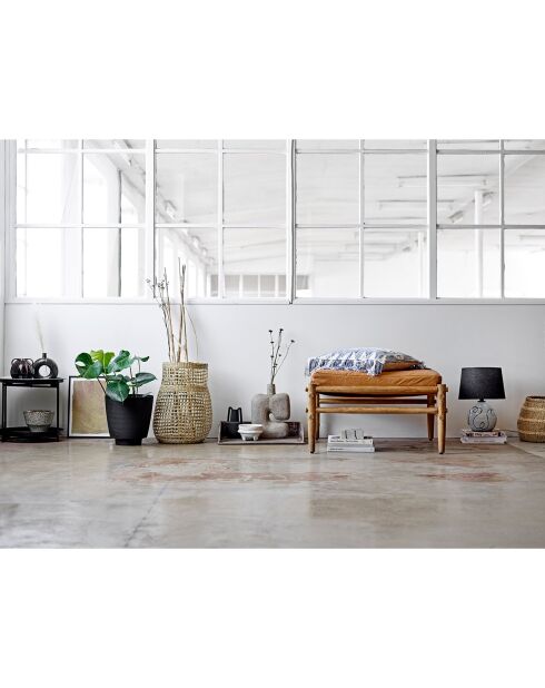 Vase en fer Itamar noir - D.12.5xH.20.5 cm