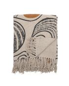 Plaid Giano nature - L.160xW.130 cm