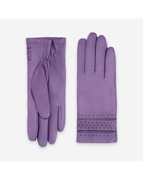 Gants cuir agneau-100% laine-21593TR-jellyfish