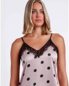 Chemise de nuit Elegant Dots rose