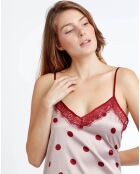 Chemise de nuit Elegant Dots rose