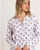 Chemise de nuit All You Need Is Sleep C mauve