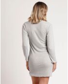 Chemise de nuit Soft Côtelée C gris chiné