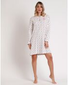 Chemise de nuit patte de boutonnage Star E multicolore