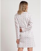 Chemise de nuit patte de boutonnage Star E multicolore