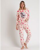 Pyjama corail Carousel B rose