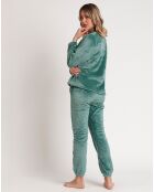 Pyjama corail Be Kind to the Planet B vert feuille