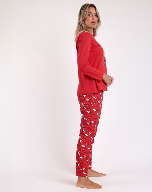 Pyjama femme Ho Ho Ho rouge