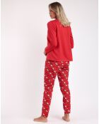 Pyjama femme Ho Ho Ho rouge