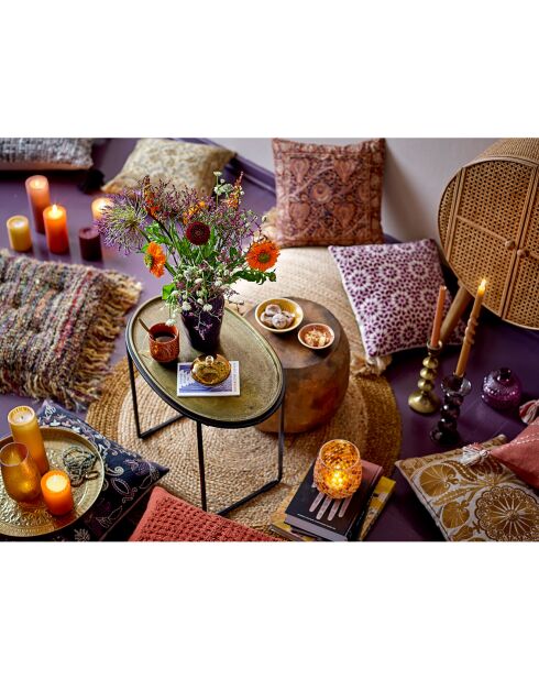 Tapis en jute Birk marron - D.90 cm