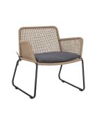 Chaise de salon Mundo marron - L.72xH.77xW.65 cm