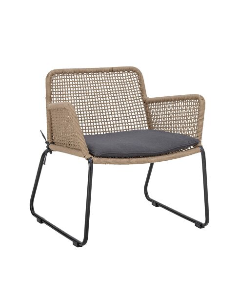 Chaise de salon Mundo marron - L.72xH.77xW.65 cm