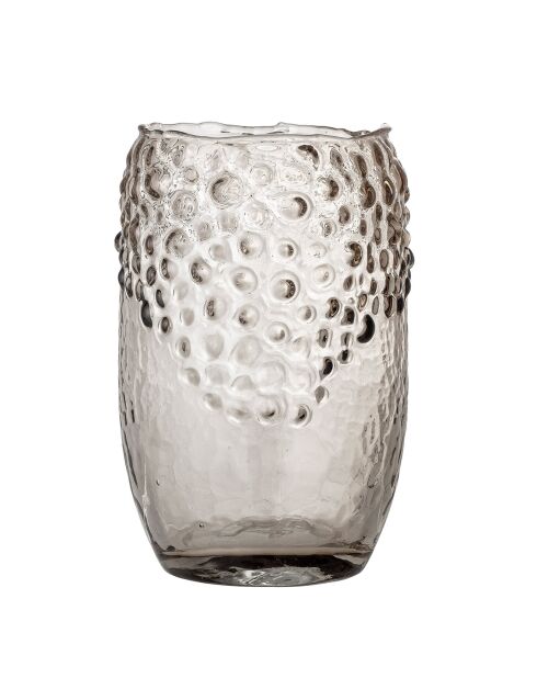 Vase en verre Emalia marron - D.15xH.22.5 cm