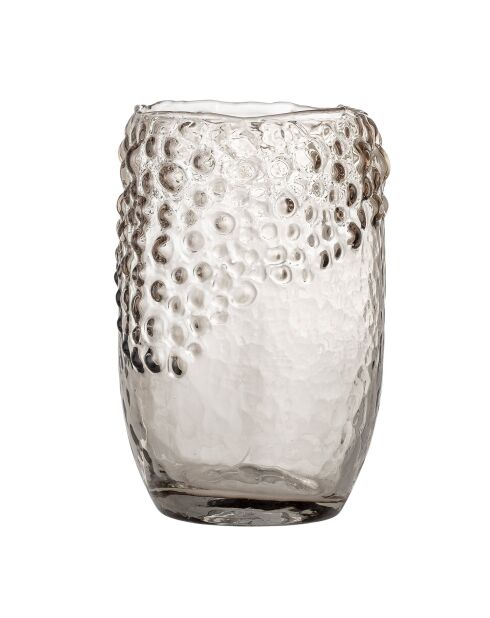 Vase en verre Emalia marron - D.15xH.22.5 cm