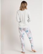 Pyjama French Garden B vert d'eau