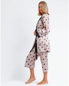 Peignoir Elegant Dots rose