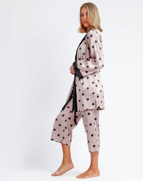 Peignoir Elegant Dots rose