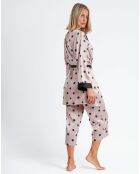 Peignoir Elegant Dots rose