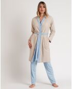 Peignoir femme Sleep All Day beige