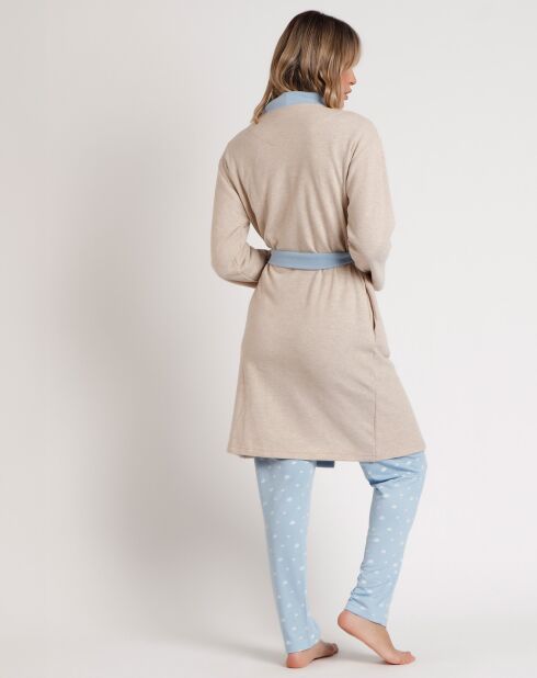 Peignoir femme Sleep All Day beige
