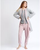 Peignoir femme Sleep All Day gris chiné