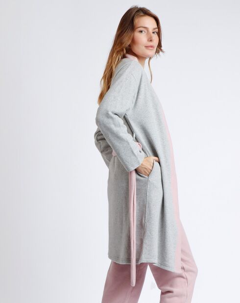 Peignoir femme Sleep All Day gris chiné