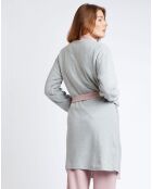 Peignoir femme Sleep All Day gris chiné