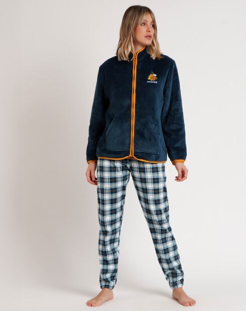 Peignoir Warm & Cozy C bleu