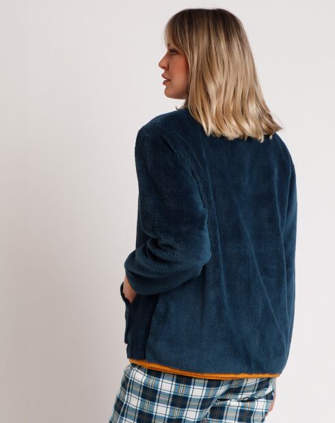 Peignoir Warm & Cozy C bleu