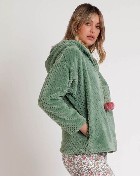 Peignoir Art is Life Mod B vert feuille