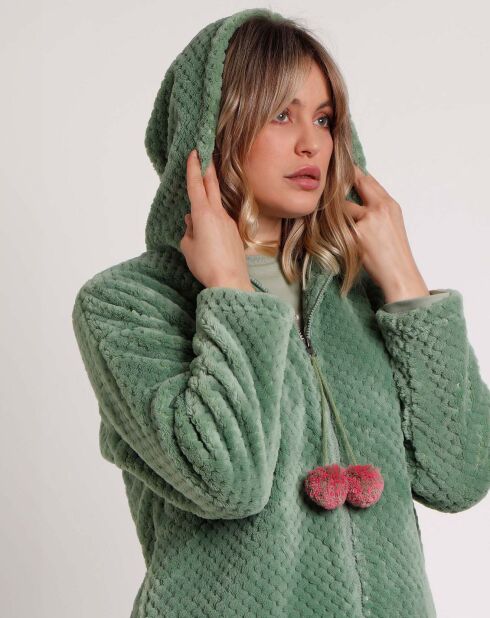 Peignoir Art is Life Mod B vert feuille