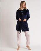 Peignoir You Are So Loved E bleu marine