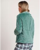 Peignoir Be Kind to the Planet C vert feuille