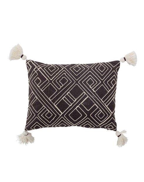 Coussin Bali marron - L.40xW.30 cm