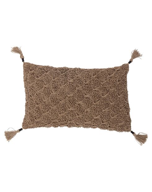 Coussin Lione marron - L.50xW.30 cm